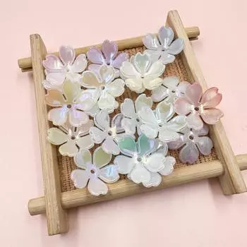 20 шт. около 18 мм бисерный браслет-ожерелье ослепительных цветов цветы акриловые свободные бусины ручной работы для изготовления ювелирных изделий DIY фурнитура ручной работы about 18mm 20pcs оранжевый