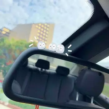 20 шт. отделка салона автомобиля центральная консоль зеркала дверные ручки украшения автомобильные аксессуары милый орнамент электромобиль украшение.