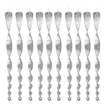 20 шт. отпугиватель птиц в виде колокольчика из пластика, светоотражающий отпугиватель птиц, безопасный подвесной отпугиватель птиц, украшение для дома, патио, сада