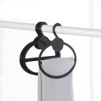 20 шт. овальный держатель для шарфа, шали, галстука, круглая вешалка для пальто, многофункциональная стойка для одежды, держатель, органайзер, экономящий место