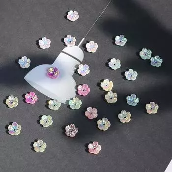 20 шт./пакет, акриловые бусины с имитацией ракушки из смолы, установленные, подвижные, для изготовления ювелирных изделий, аксессуары для рукоделия ручной работы светло-желтого