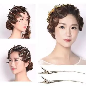 20 шт. парикмахерские зажимы для секционирования, прочные зажимные металлические удобные гальванические отверстия, зажимы для ухода за волосами для салона