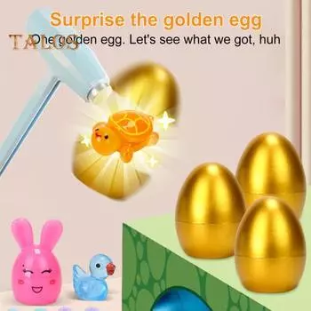 20 шт. пасхальных яиц, наполненных кроликами, сюрприз-игрушки для детей, игрушки для снятия стресса, красочные пластиковые яйца, пасхальная корзина, подарки, сувениры для вечеринок 1 Set