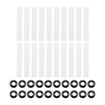 20 шт. петли для гаражных ворот, тихие роликовые втулки, прецизионные подшипники 80 мм, прокладки вала ролика для роликов с чистыми стержнями CHINA