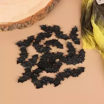 20 шт. пластиковая черная светящаяся поддельная летучая мышь украшение на Хэллоуин дом с привидениями реквизит аксессуары A