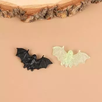 20 шт. пластиковая черная светящаяся поддельная летучая мышь украшение на Хэллоуин дом с привидениями реквизит аксессуары