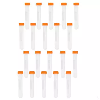 20 шт. пластиковая цилиндрическая центрифужная пробирка с крышкой 10 мл