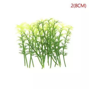 20 шт. пластиковая миниатюрная модель дерева, ландшафта, бамбукового дерева, песочного стола, модель игрушки 8cm
