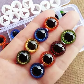 20 шт., пластиковые кукольные глаза, безопасные глаза для глаз, сделай сам, для плюшевых животных, кукольная кукла, аксессуары для кукол «сделай сам» 11mm-20Pcs синий