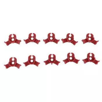 20 шт. Пластиковые зажимы для сгибания растений с низким напряжением, регулируемые под углом 90 градусов, для теплицы, сада, красные Red