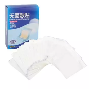 20 шт. Пластыри для ванны и душа, водонепроницаемые, для защиты ран на пупке, прочные бинты 6 X 7cm / 2.4 X 2.8in