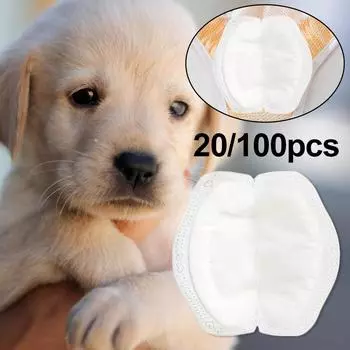 20 шт. Подгузники для собак, подгузники для собак женского пола, шорты, трусики, физиологические санитарные женские штаны для собак X8Q9 white-100pcs