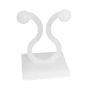 20 шт. подставка для растений, зеленый зажим для листьев, самоклеящийся зажим для растений, домашний сад, виноградная лоза, невидимая подставка для скалолазания, крючок, зажим для растений M зелёный