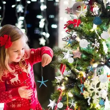 20 шт. подвеска из смолы с изображением морской жизни, искусственная морская звезда, ракушка, морской конек, подвесные украшения для отдыха на море