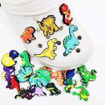 20 шт., подвески для обуви из ПВХ серии «динозавр» для украшения обуви 20pcs