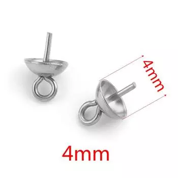 20 шт. Подвески из нержавеющей стали с глазками-штифтами, винтовыми глазками, бейлами, бусинами со сквозным отверстием, концевыми колпачками, коннекторы для подвесок DIY, фурнитура для ювелирных изделий