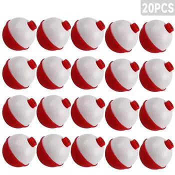 20 шт. поплавок для рыбалки 25-50 мм 5 размеров кнопочный ультразвуковой круглый буй поплавки рыболовные снасти 1.75 inches