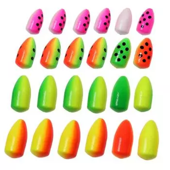 20 шт., поплавок из пенопласта, поплавок, пуля, овальные поплавки для нахлыста, помпано-донные снасти, аксессуары для морской рыбалки