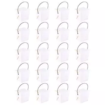 20 шт. портативных коробок для закусок на вынос, высококачественные бумажные контейнеры для еды для китайских закусок на вынос, запеченных и жареных, безопасны для попкорна