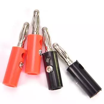 20 шт. практичный пластиковый позолоченный разъем аудио банановый динамик штекер