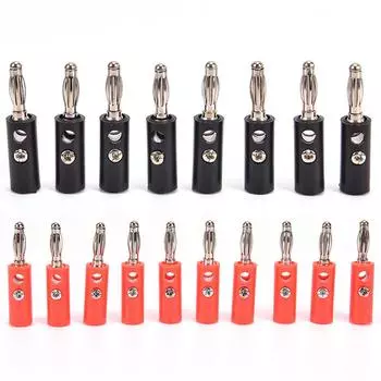 20 шт. практичный пластиковый позолоченный разъем аудио банановый динамик штекер