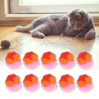 20 шт. привлекательный многоцелевой легкий кошачий дразнящий игрушка забавный мини-мяч товары для животных