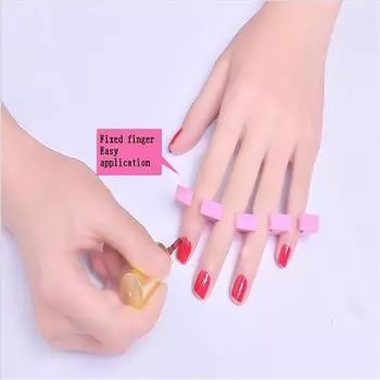 20 шт., профессиональная подушка из пены EVA для ногтей, форма для ногтей, подушка для отдыха, инструмент-сепаратор для маникюра розовый