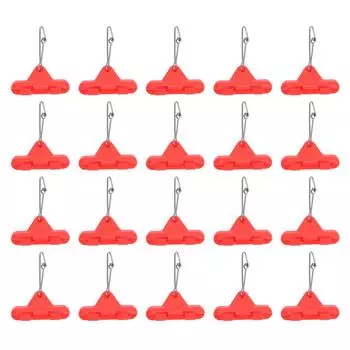 20 шт. Профессиональный рыболовный шнур с застежкой-молнией и грузилом, соединитель для скользящих оснасток для морского прибоя