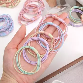 20 шт. простая прочная повязка на голову, кольцо для волос, модный головной убор для девочки, милая резинка, аксессуары для волос зелёный