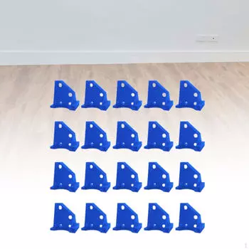 20 шт. Проставки для пола Инструменты для укладки пола, многоразовые инструменты для ламината и дерева для LVT синий