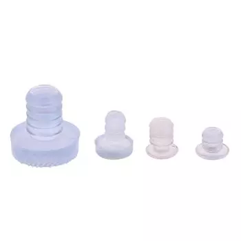 20 шт. прозрачные резиновые частицы мягкие противоударные частицы заглушка для отверстий для ног гвоздь трубка заглушка для полки коврик для ног пылезащитная заглушка