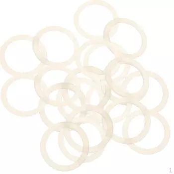 20 шт., прозрачный силиконовый держатель для салфеток, адаптер для колец