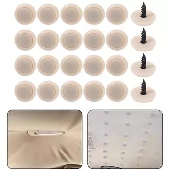 20 шт. пряжки для крыши салона автомобиля обивка потолка ткань крепежный винт фиксированная пряжка заклепки фиксатор защелка аксессуары для автомобилей серый