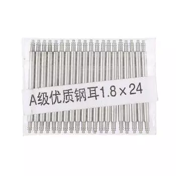 20 шт., пружинные стержни для часов, ремешок для часов, ремешок для наручных часов, стальной ремешок для ремонта инструментов (1.8*24)
