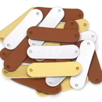 20 шт., пустые этикетки из искусственной кожи для рукоделия, шитья, аксессуары для одежды, винтажные джинсовые сумки, бирки, товары для декора жёлтый