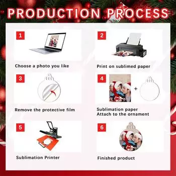 20 шт пустые рождественские украшения из МДФ двухсторонние готовые к сублимации идеальные праздничные украшения своими руками 20PCS