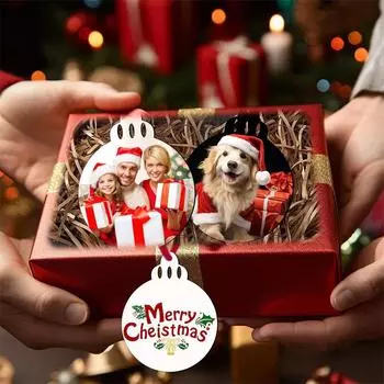 20 шт пустые рождественские украшения из МДФ двухсторонние готовые к сублимации идеальные праздничные украшения своими руками 20 Pcs