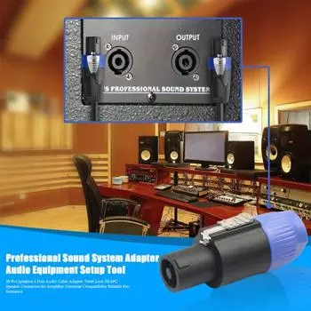 20 шт. разъемов для акустических проводов 4-полюсный аудиокабель-адаптер для акустических кабелей Twist