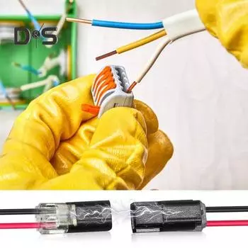 20 шт. разъемов Двухпроводные вставные разъемы для светодиодных лент 2-контактные разъемы для проводов низкого напряжения с запирающей пряжкой Разъемы для быстрого подключения 20PCS