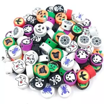 20 шт. разноцветные мягкие керамические бусины в форме сердца, круглый медведь, мягкие глиняные бусины для изготовления ювелирных изделий, ожерелье, браслет, кулон, аксессуары 20Pcs 9*10mm Rainbow Heart