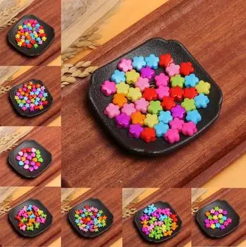 20 шт. разноцветные мягкие керамические бусины в форме сердца, круглый медведь, мягкие глиняные бусины для изготовления ювелирных изделий, ожерелье, браслет, кулон, аксессуары 20Pcs 11mm Flower