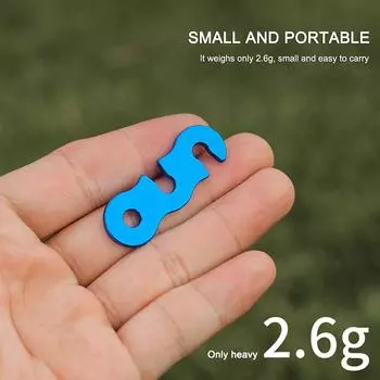 20 шт. Регулируемый комплект натяжителей для палаток для кемпинга, пряжка для шнура, веревка, S-образный крепеж, аксессуары для крепления палаток для кемпинга на открытом воздухе синий