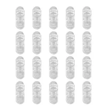 20 шт., ремешок для слухового аппарата, зажим из АБС-пластика, портативный прозрачный зажим, аксессуар для держателя зажима для слухового аппарата