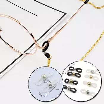 20 шт., ремешок с разъемом «сделай сам», крючок для ушей, силиконовое резиновое кольцо, фиксатор для очков, аксессуары ручной работы