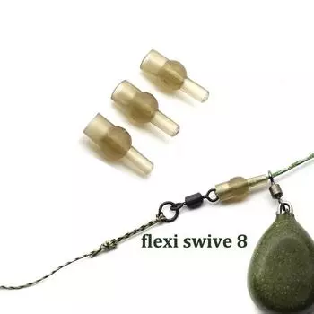 20 шт. резиновые бусины-тюльпаны, фидер для ловли рыбы, быстросменные бусины для ловли карпа, вертолетные снасти, противозапутывающие бусины