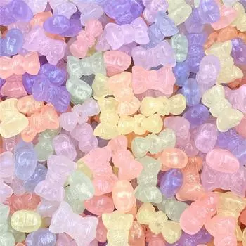 20 шт. россыпью бусины подвески 16,2*24,2 мм бант изысканные ювелирные изделия изготовление своими руками с отверстием красочные ручная работа материал акрил синий