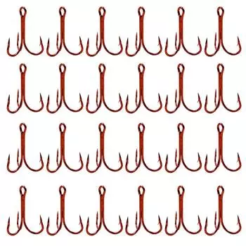 20 шт. рыболовные крючки для приманки, круглые рыболовные крючки для жестких приманок (8# Красный) Делавэр