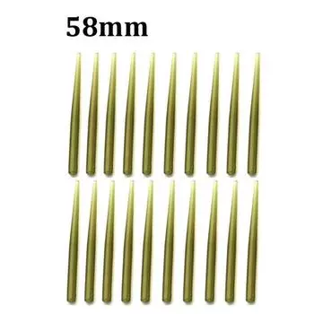 20 шт. рыболовные противозакручиватели, противозапутывающиеся рукава 39 мм/58 мм, позиционирующие трубки, крючок для ловли карпа 58mm