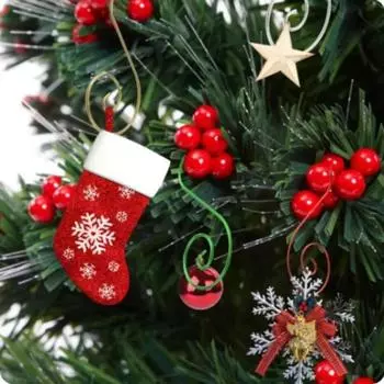 20 шт. S-образных крючков, рождественские крючки, аксессуары для украшения рождественской елки, для подвешивания рождественских подарков, домашний органайзер для хранения Matches the image