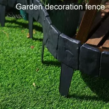 20 шт. садовое ограждение, не требующее копания, окантовка газона, простая установка, озеленение, шипы, ограждение для двора, дорожки, сада 20PCS серый